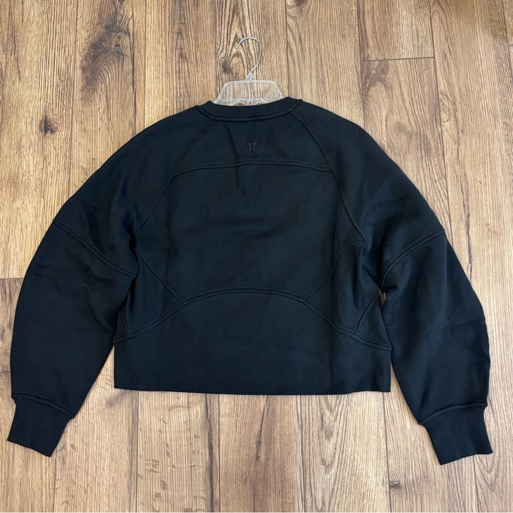 NWT Lululemon Scuba Oversized Pullover In Black Size XS/S - Picture 2 of 7